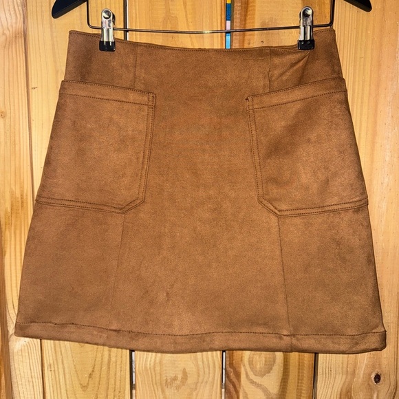 Maurices Dresses & Skirts - Maurices Brown A-Line Skirt with Front Pockets